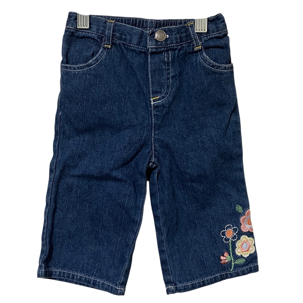 Vintage Disney Winnie The Pooh Embroidered Floral Denim Blue Jeans